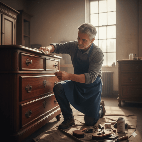 Unveiling the Artistry of Wood Polishing - Professional Craftsmanship